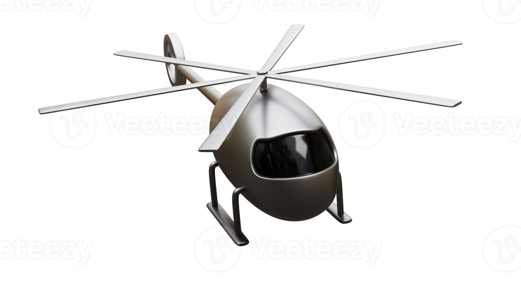 Helicopter 3d render png