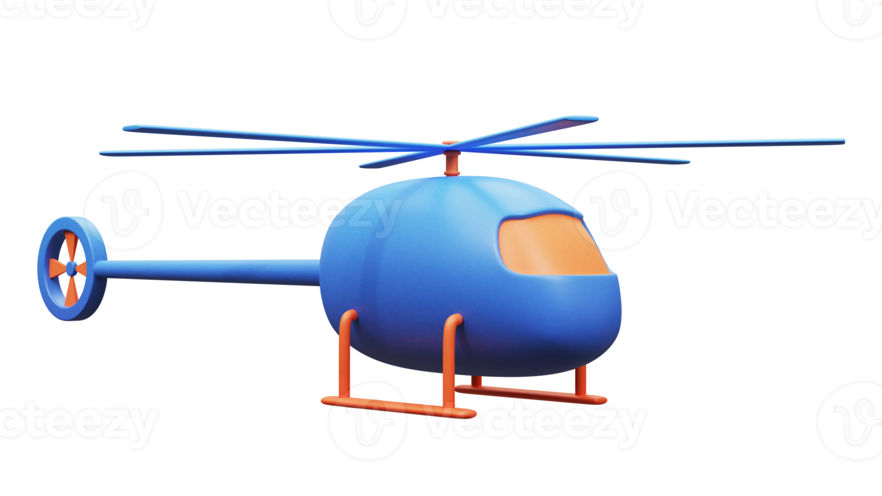 Hubschrauber 3D-Rendering png
