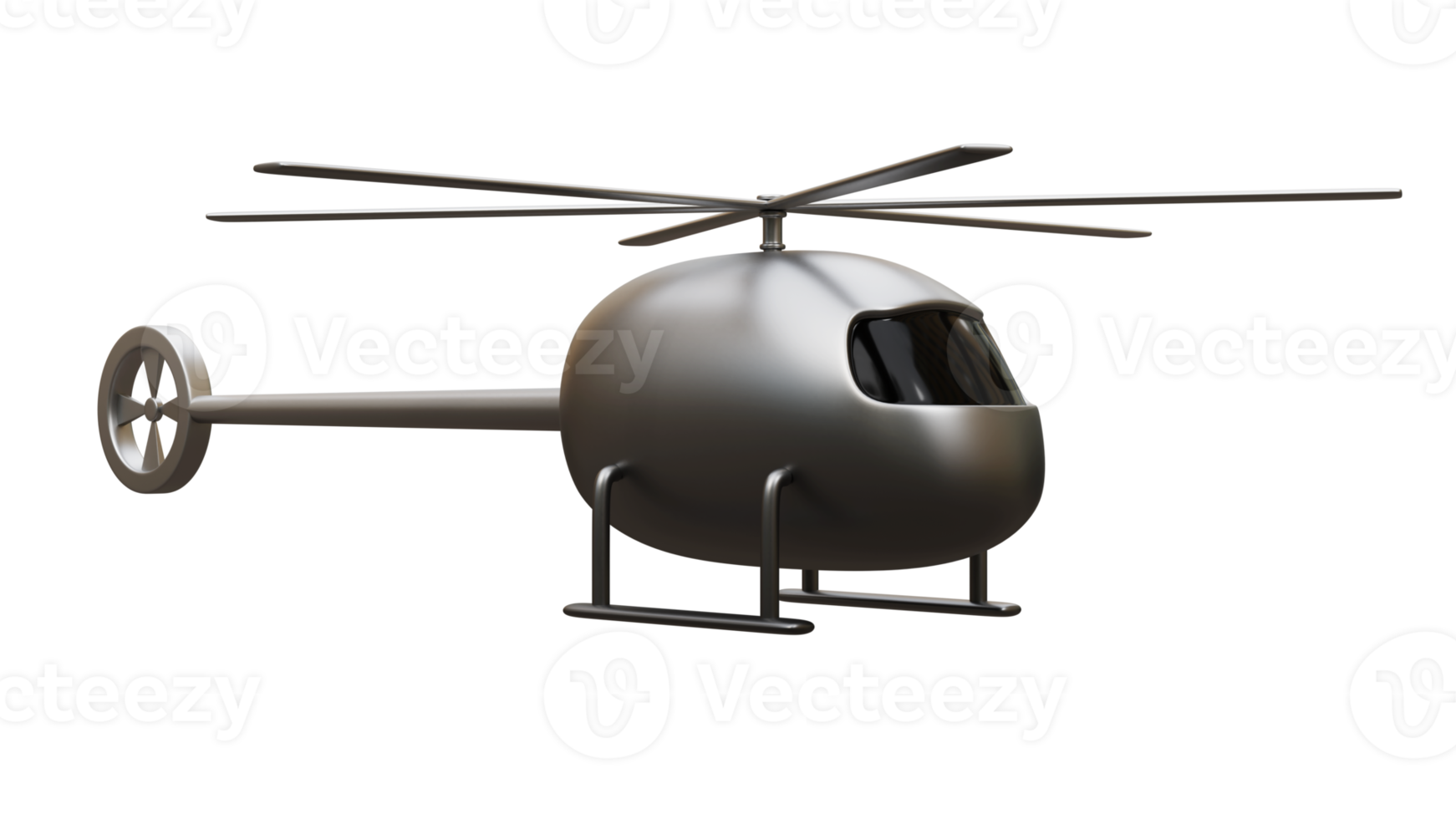 Helicopter 3d render png