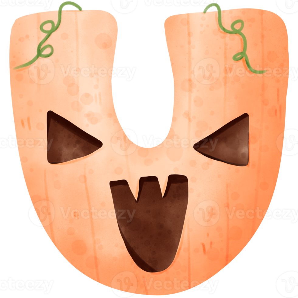 carta de calabaza acuarela png