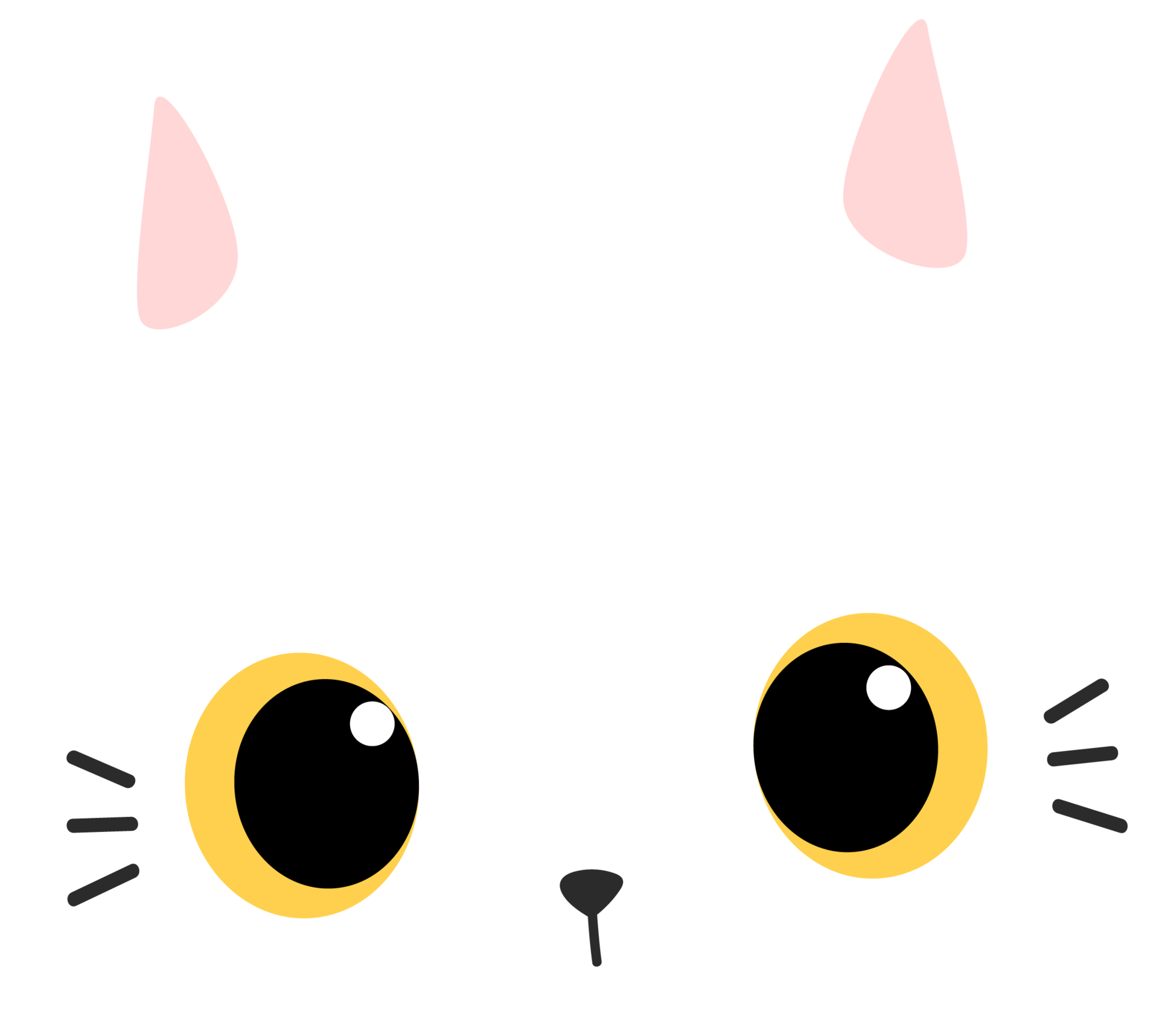 elemento de desenho animado de cabeça de gato gatinho fofo 9665312 PNG