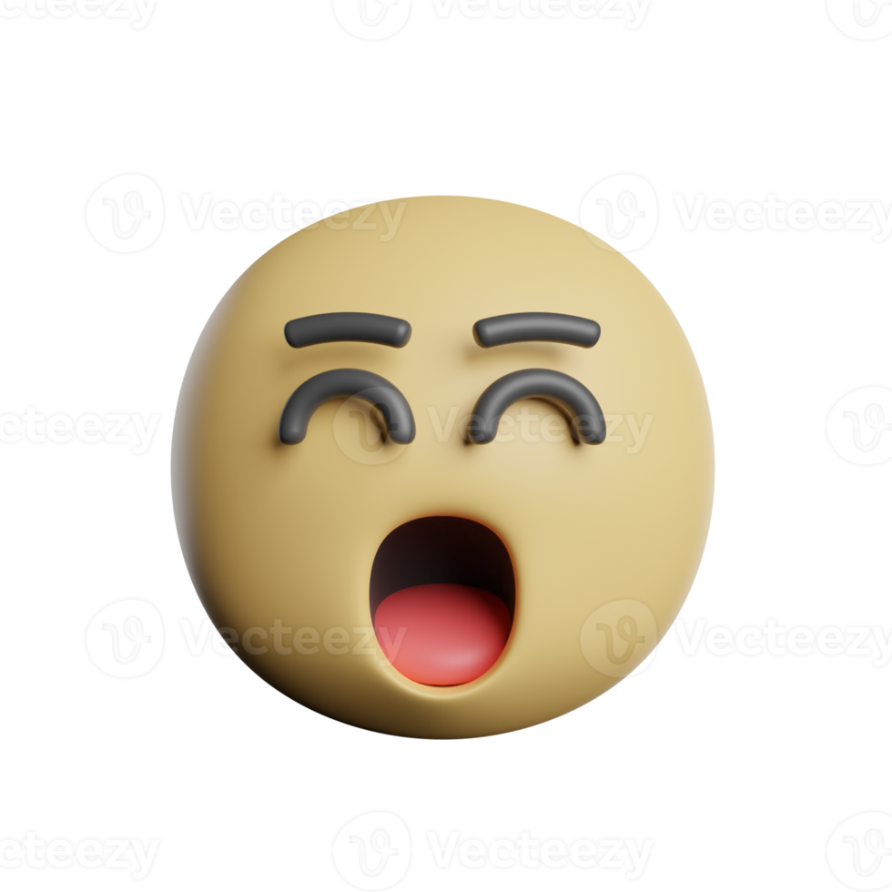 Emoticon Yelling Face png