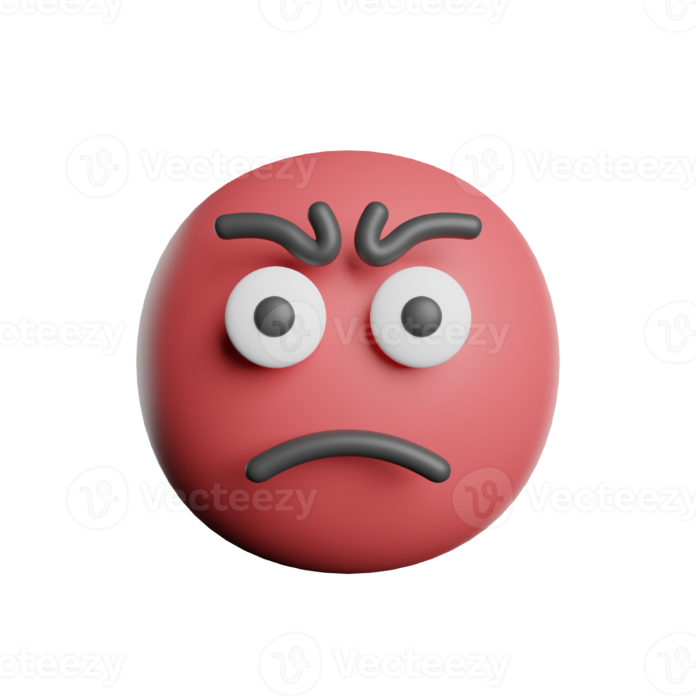 Emoticon Angry Face png