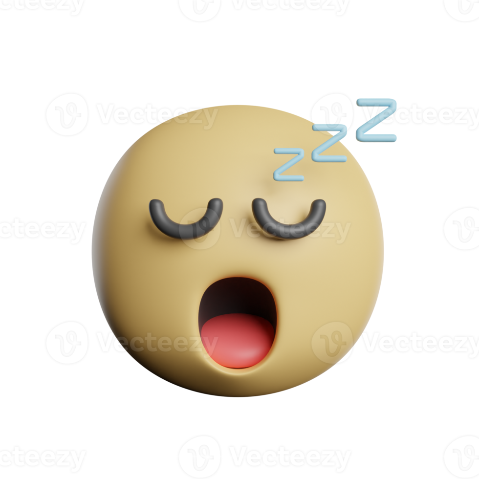 rosto de sono emoticon png