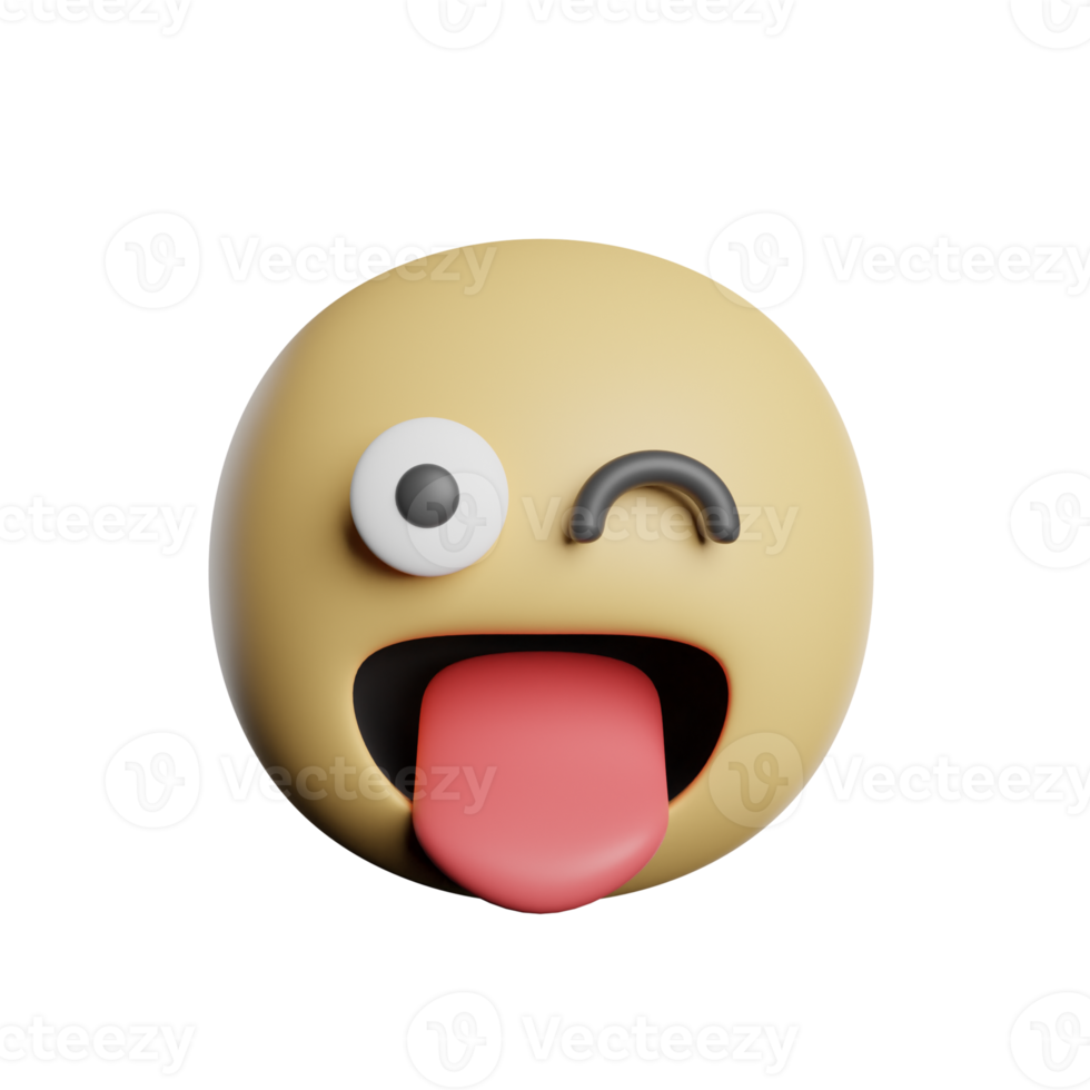 Emoticon Tongue Face png