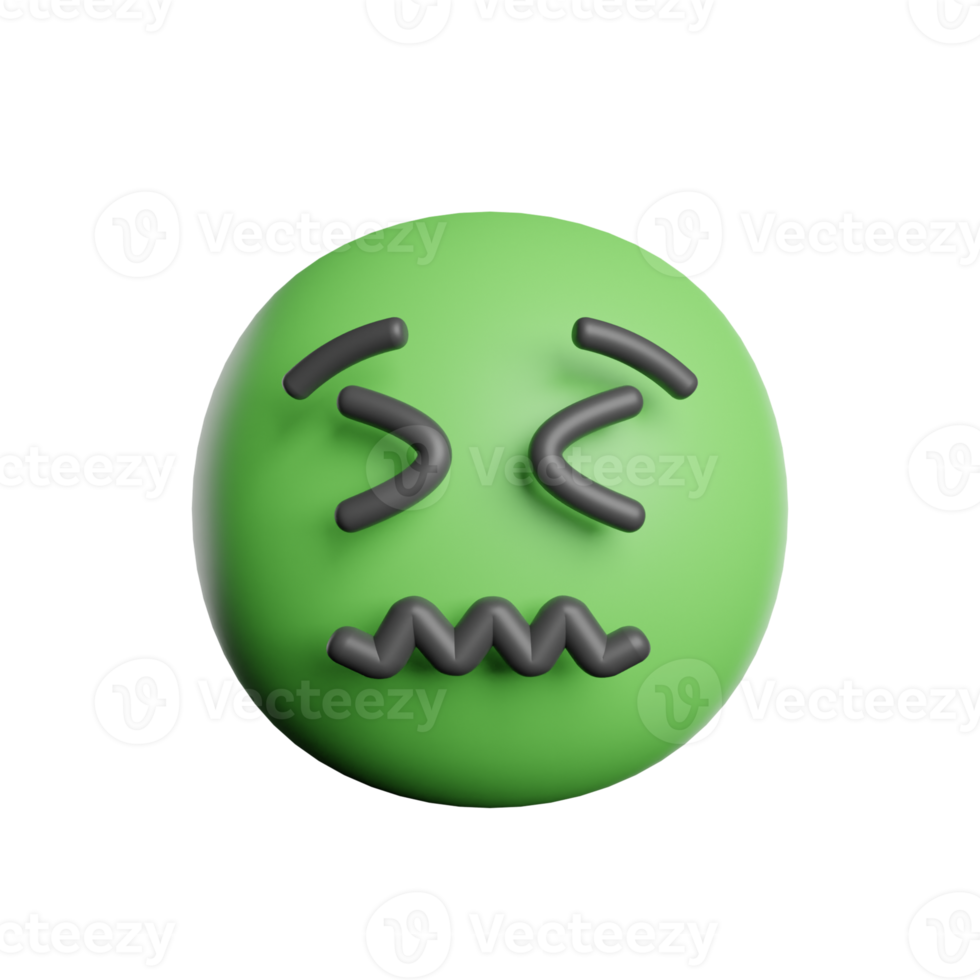 Emoticon Sick Face png