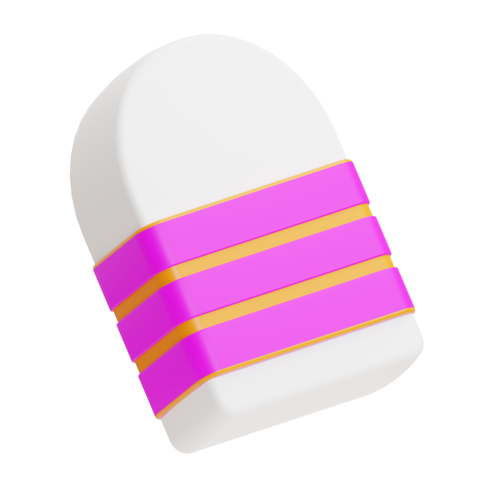 gomme illustration 3d png