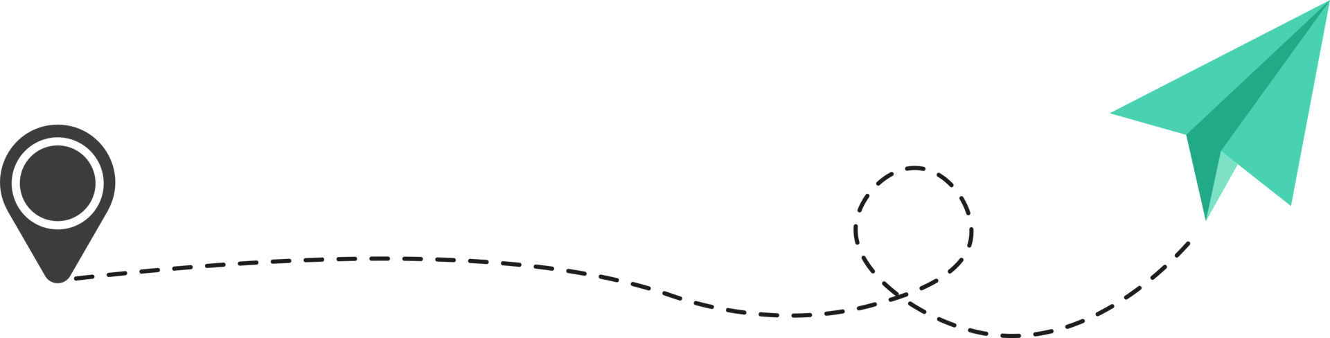 Dashed Line Paper Airplane Route png