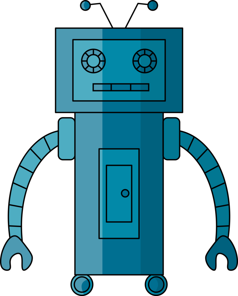 Roboter-Clipart-Illustration png