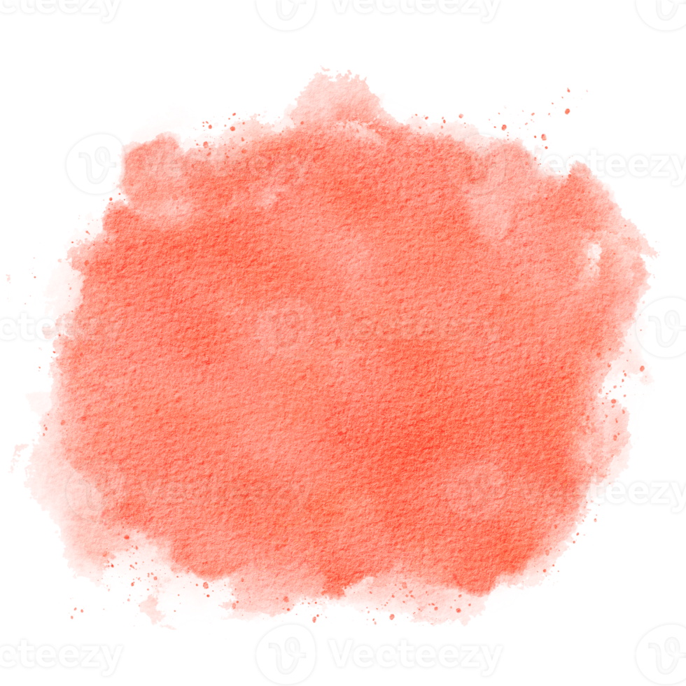 Peach Splash Watercolor Paint png