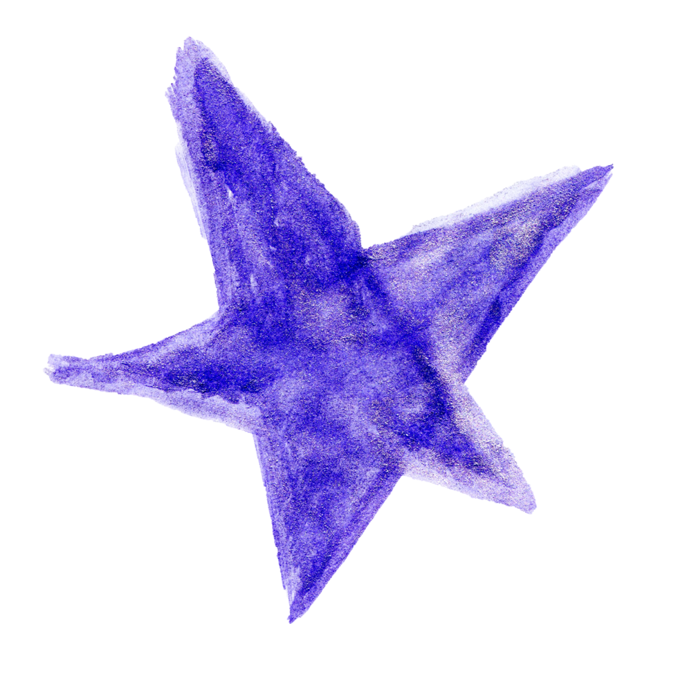 Watercolor star. Hand drawn star shape 9665671 PNG