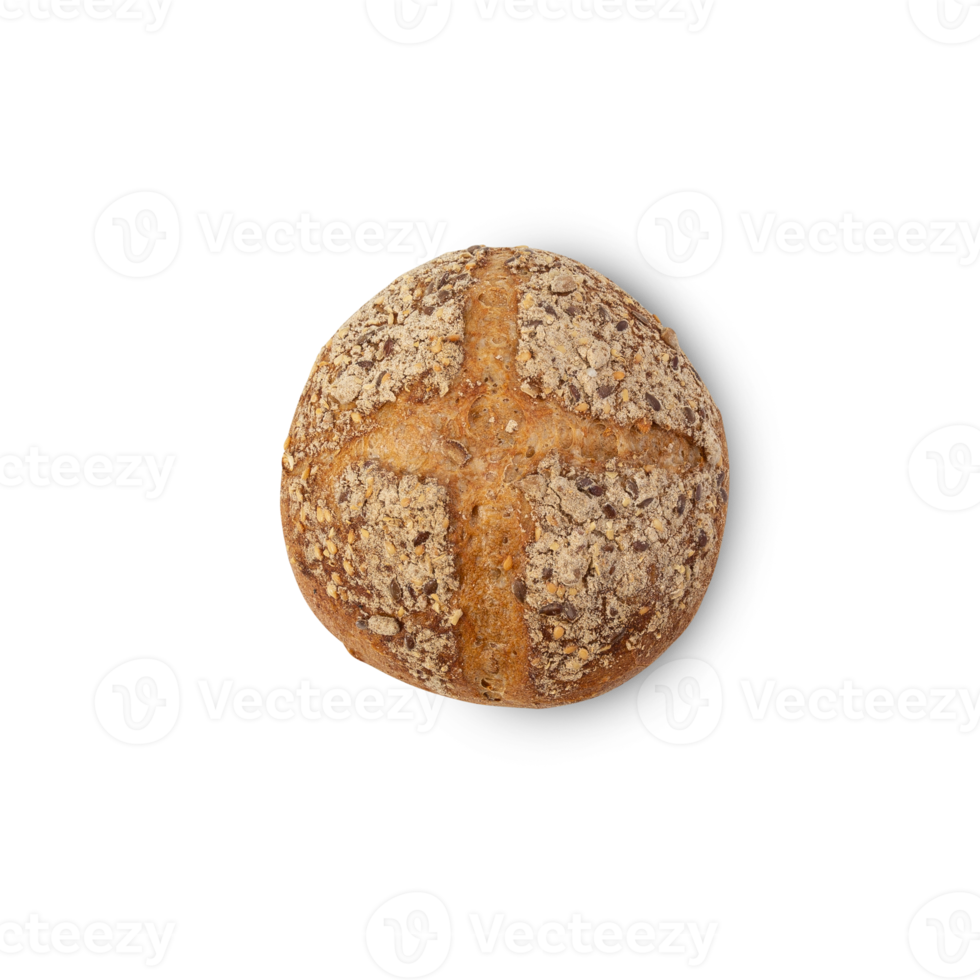 Multigrain bread cutout, Png file