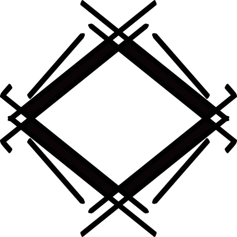 frame met geometrische vorm png