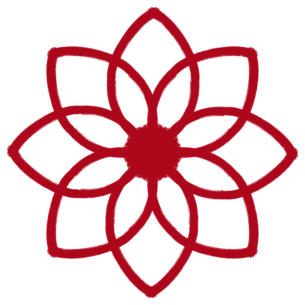 red flower icon png
