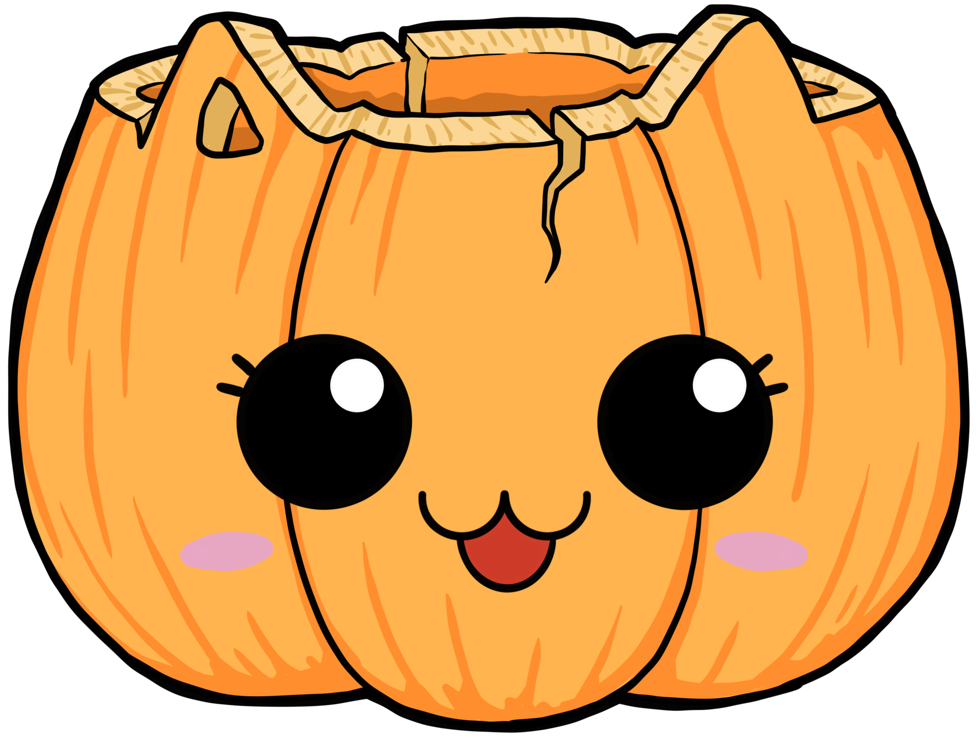 Free cute cartoon cat halloween character pumpkin 9665797 PNG with  Transparent Background