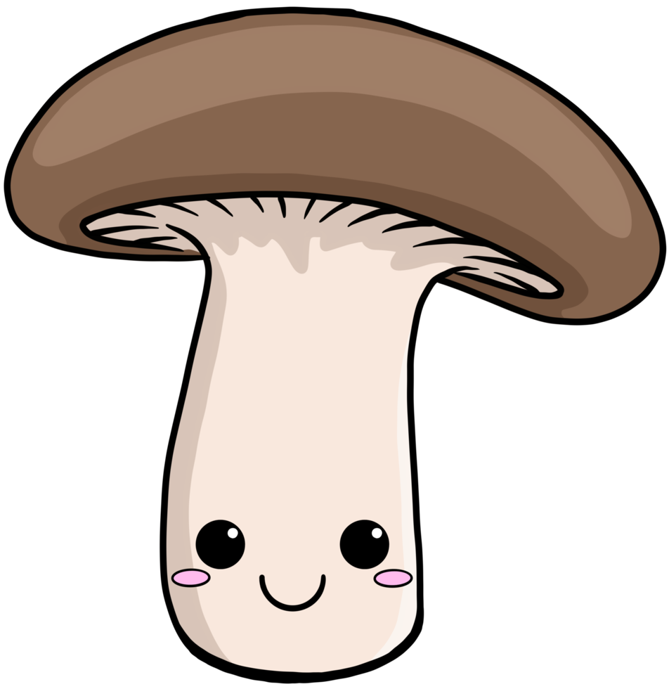 colorful cute cartoon vegetable mushroom png