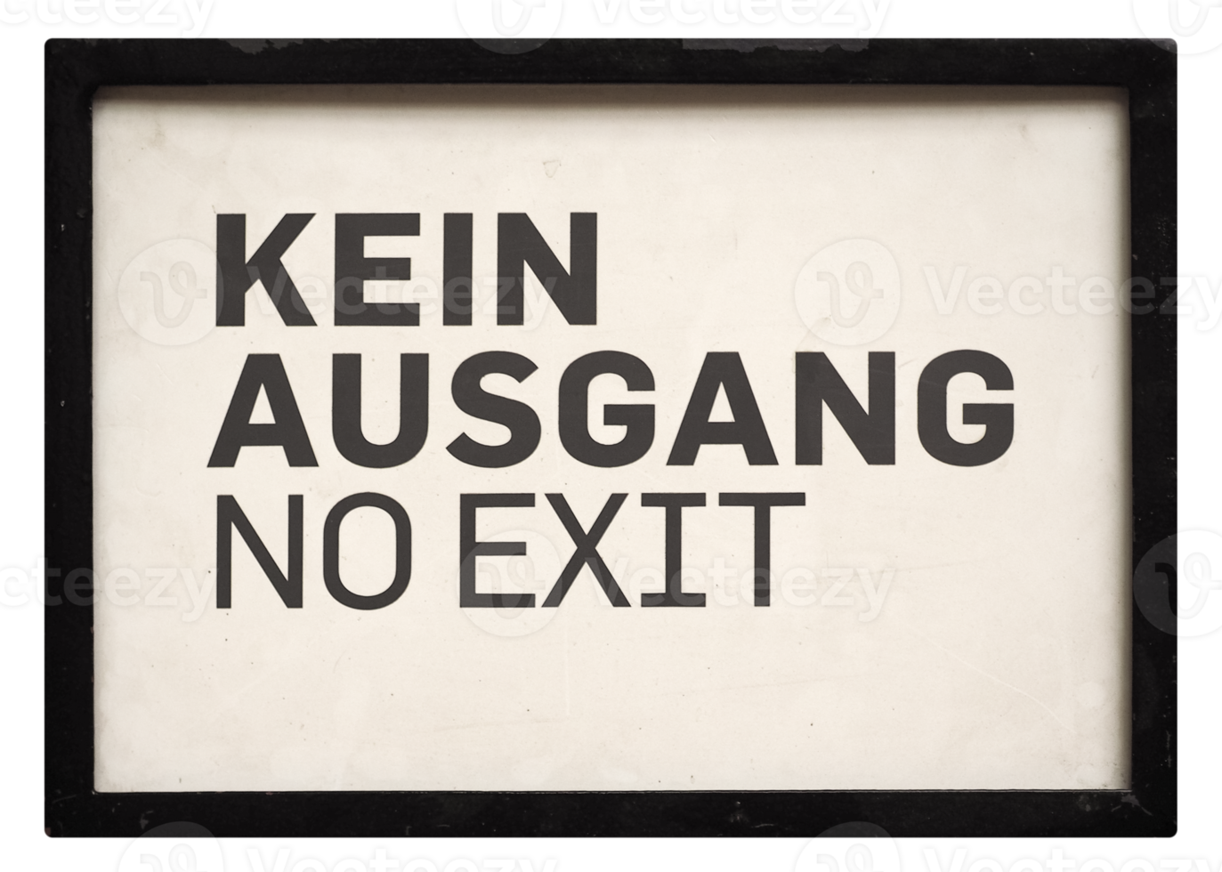 German sign transparent PNG. Kein Ausgang No exit png