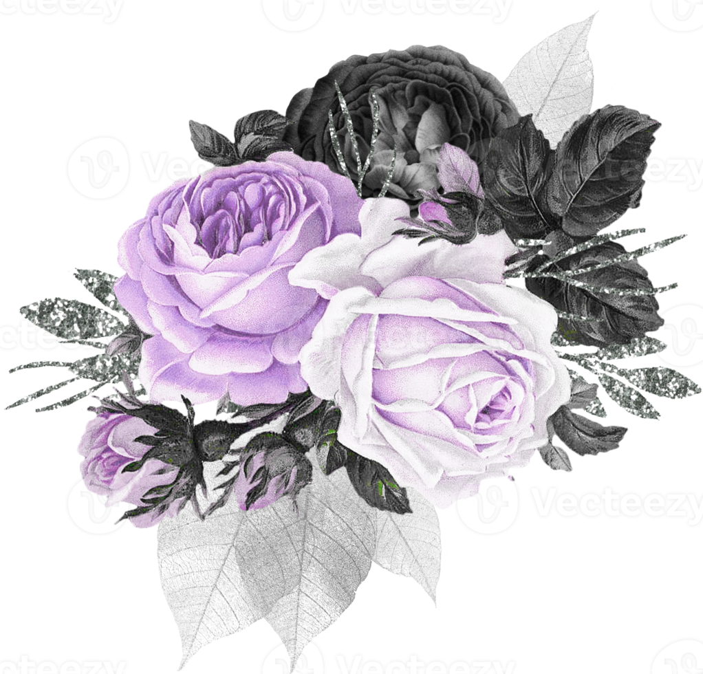 bouquet floral aquarelle png