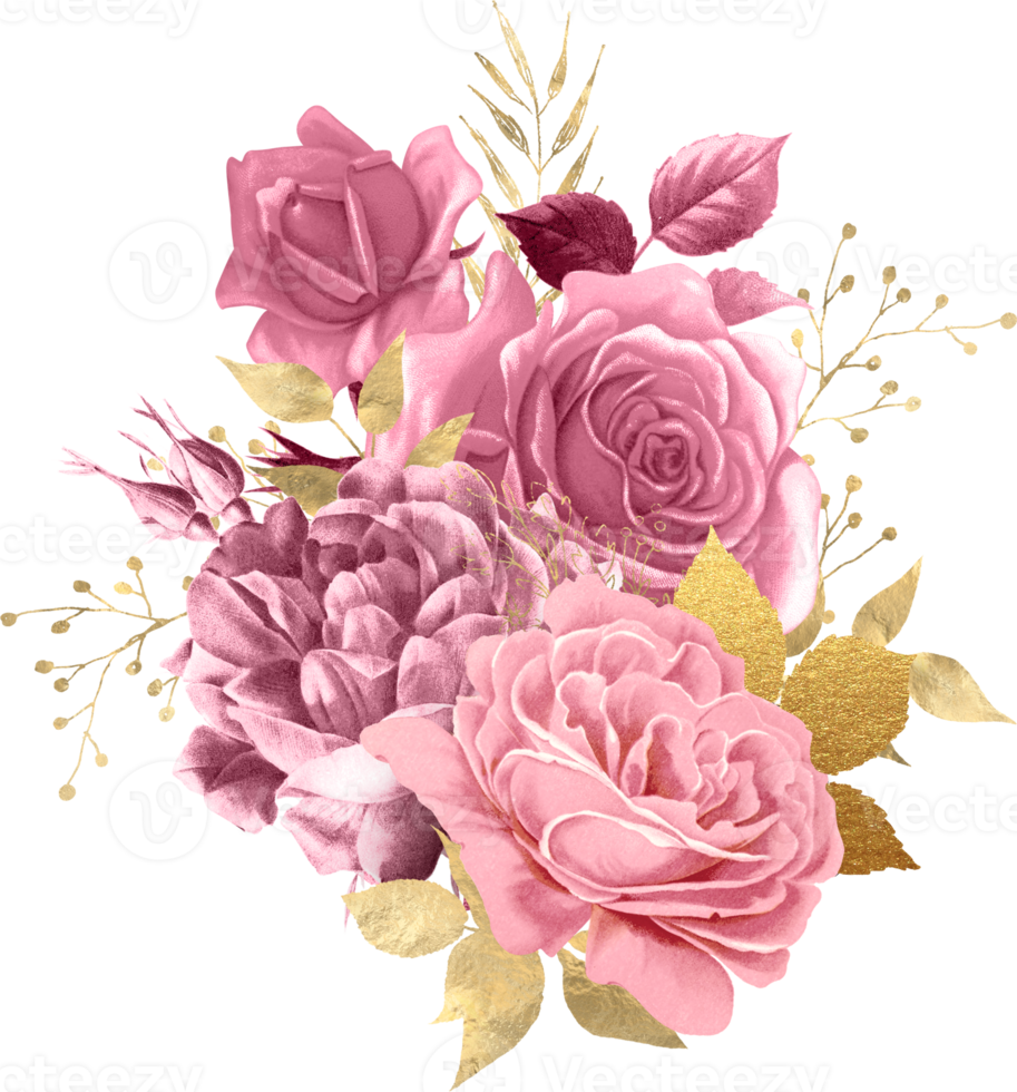 Watercolor Floral Bouquet png