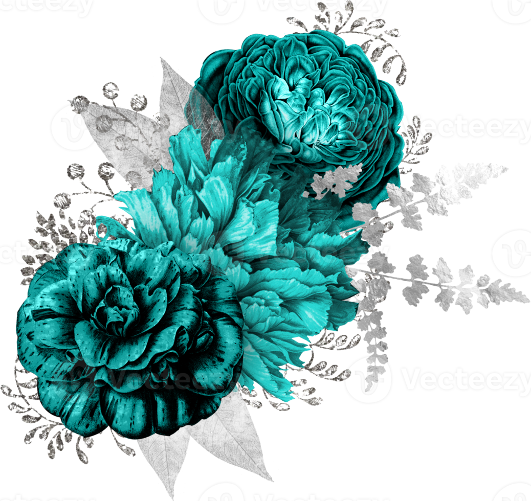 bouquet floreale ad acquerello png