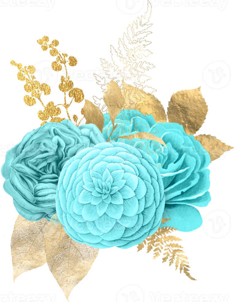 bouquet floreale ad acquerello png