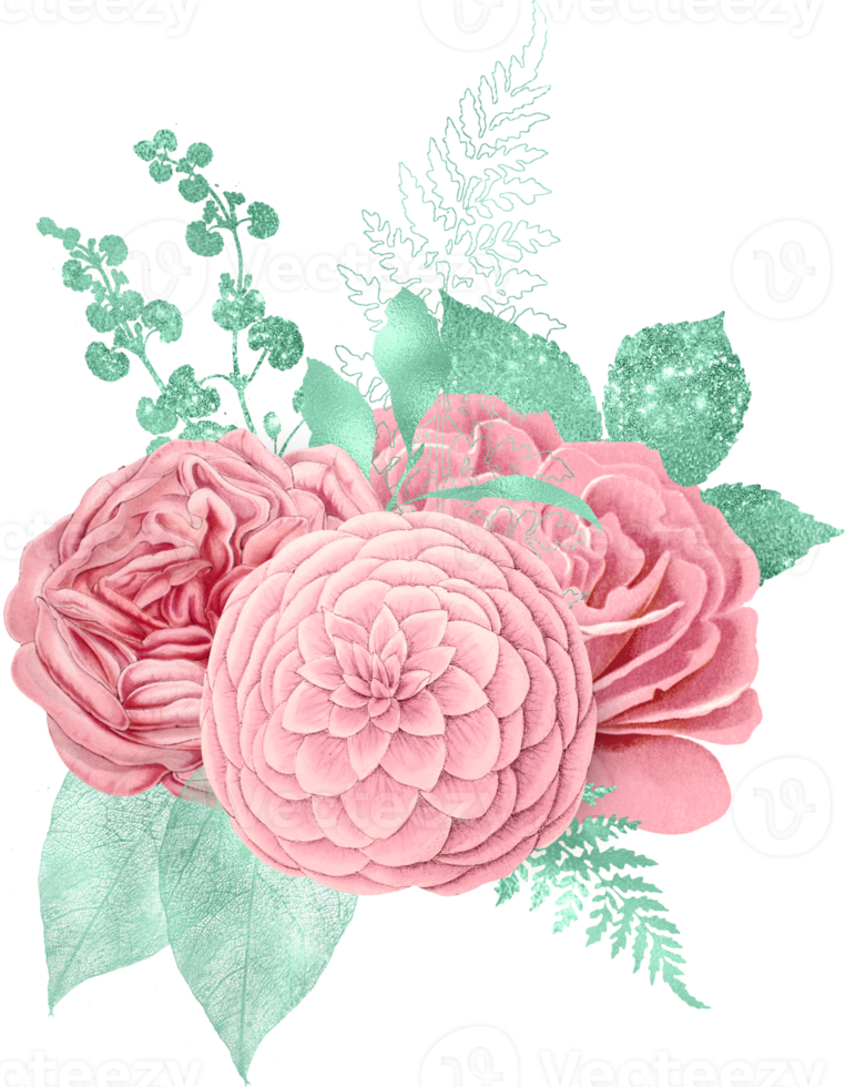 Watercolor Floral Bouquet png