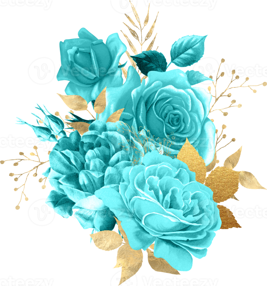 bouquet floreale ad acquerello png