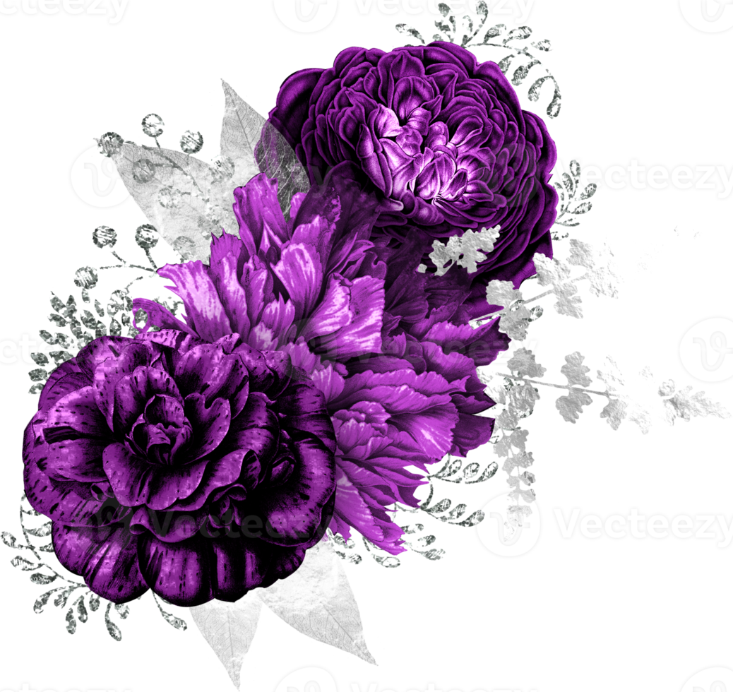 bouquet floral aquarelle png