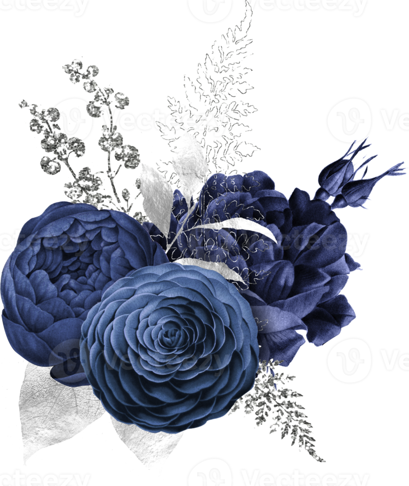 bouquet floreale ad acquerello png