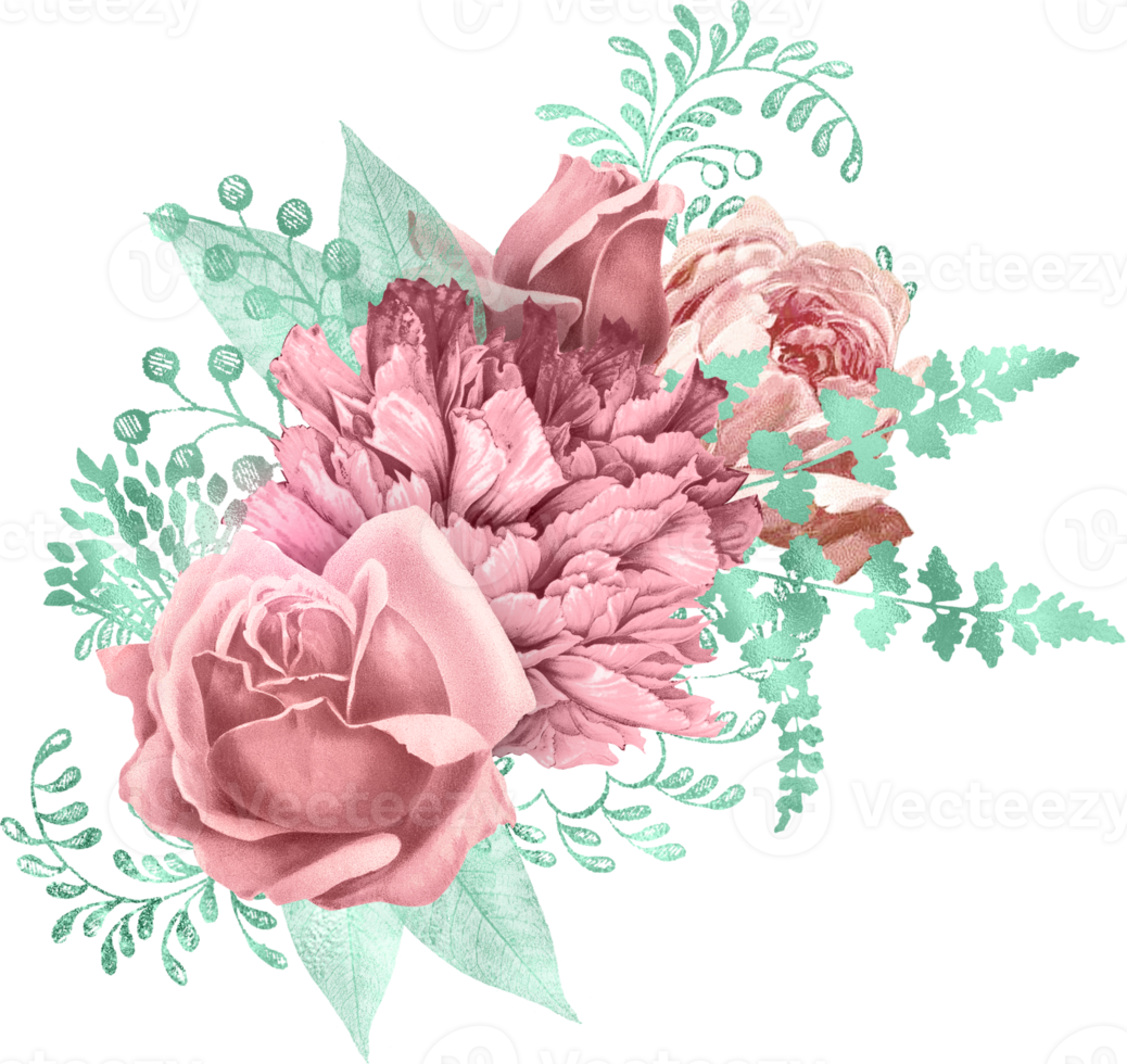 Watercolor Floral Bouquet png