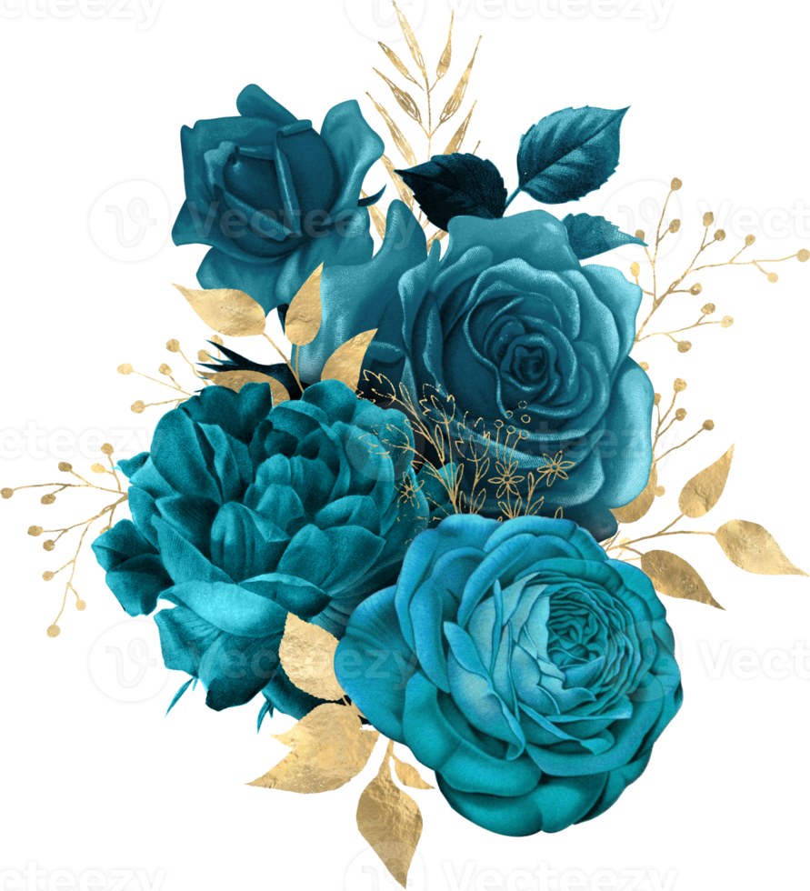 bouquet floreale ad acquerello png