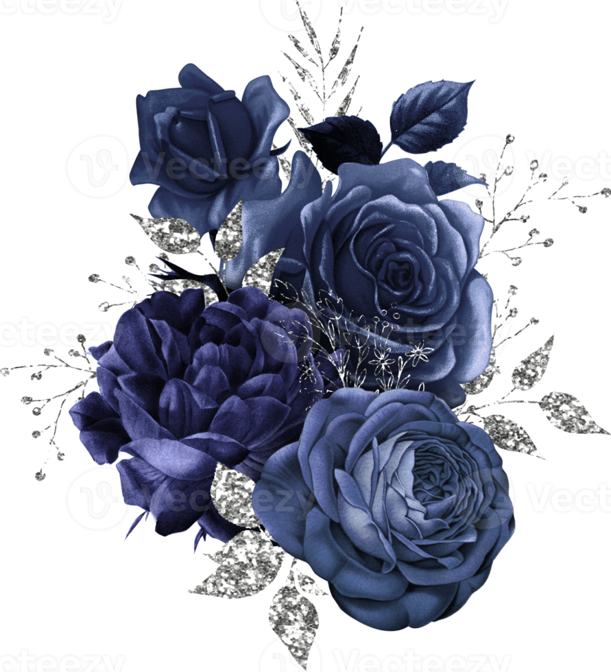 bouquet floreale ad acquerello png