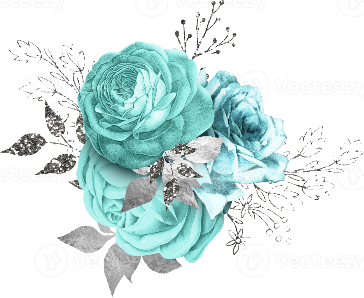 bouquet floreale ad acquerello png