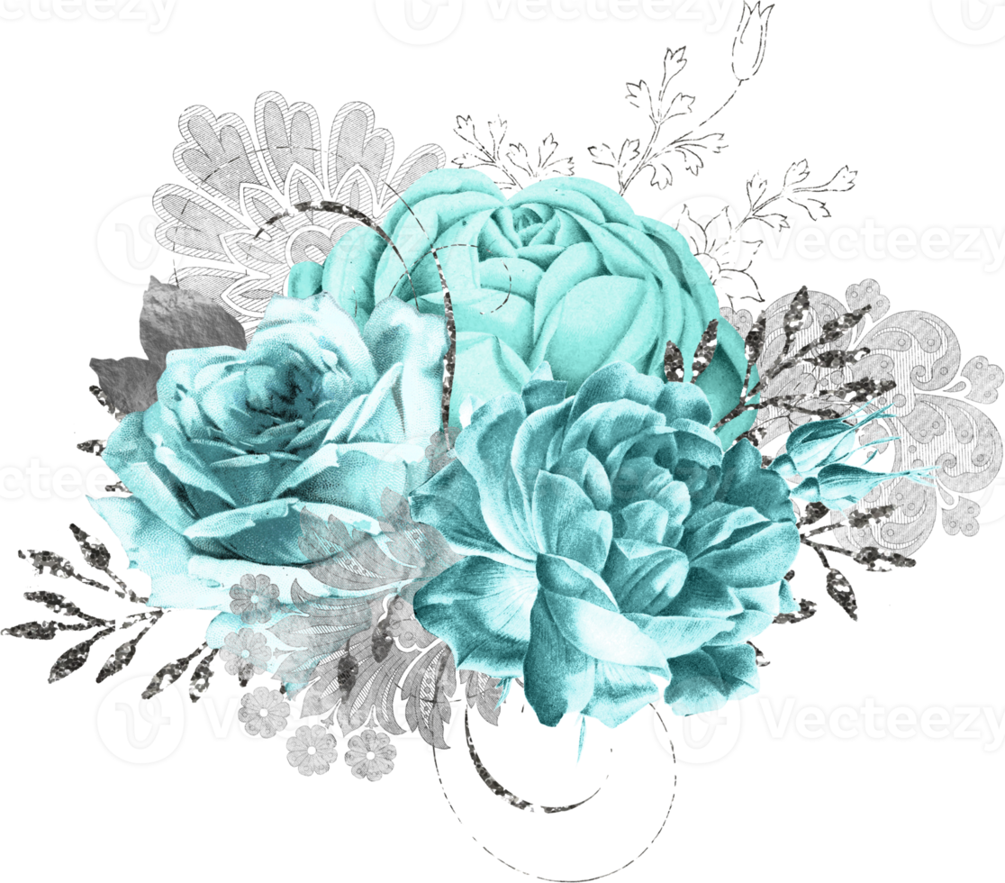 bouquet floral aquarelle png