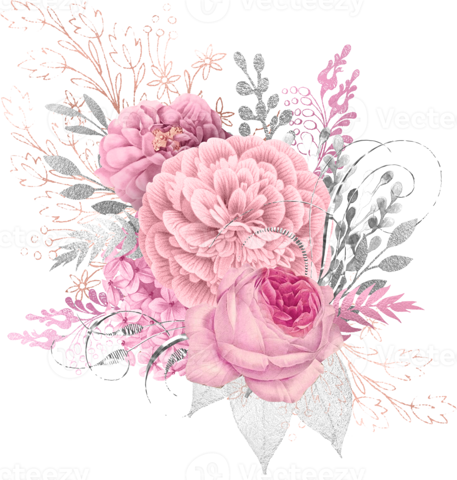 Watercolor Floral Bouquet png