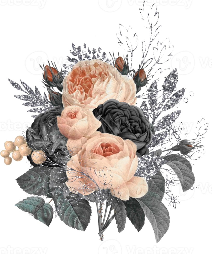 bouquet floral aquarelle png