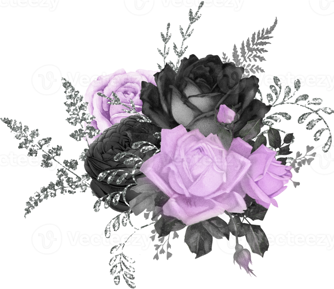 bouquet floral aquarelle png