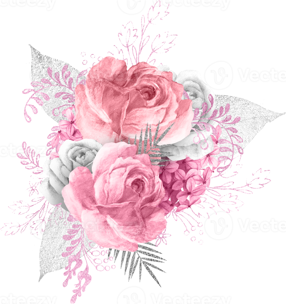 Watercolor Floral Bouquet png