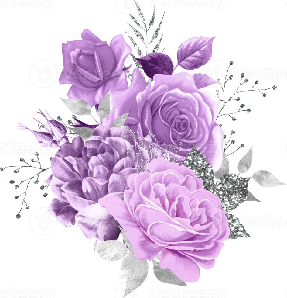 Watercolor Floral Bouquet png