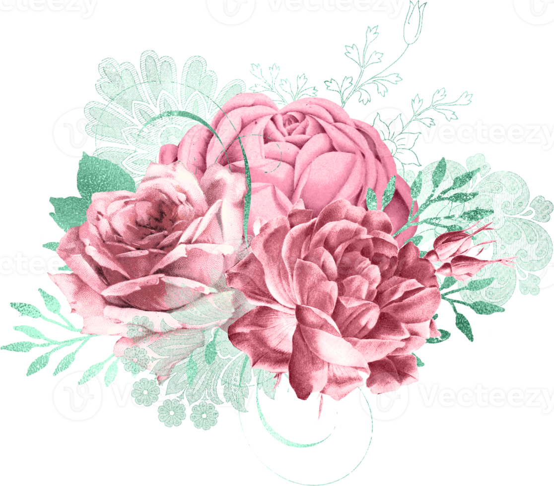 Watercolor Floral Bouquet png