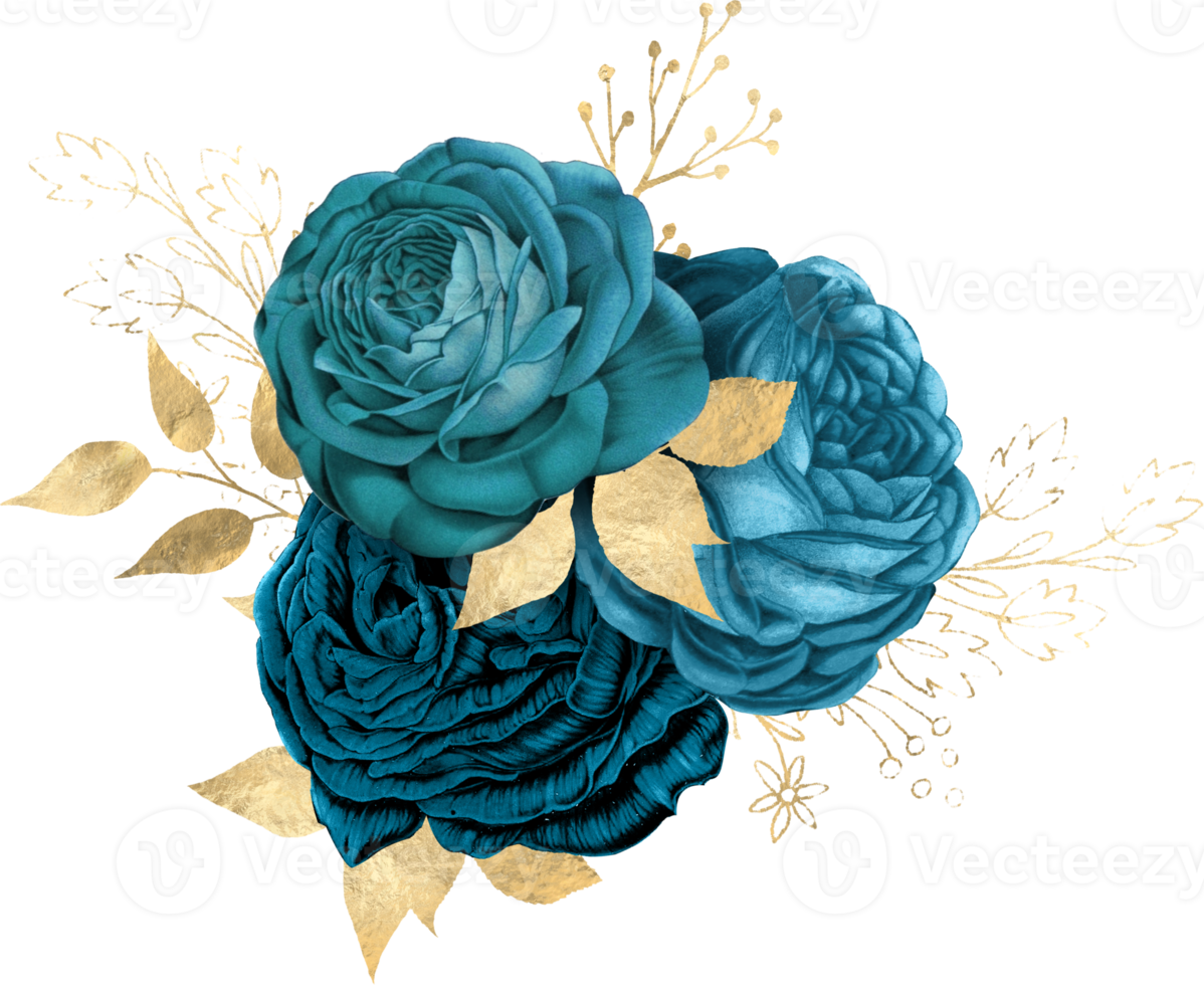 bouquet floreale ad acquerello png