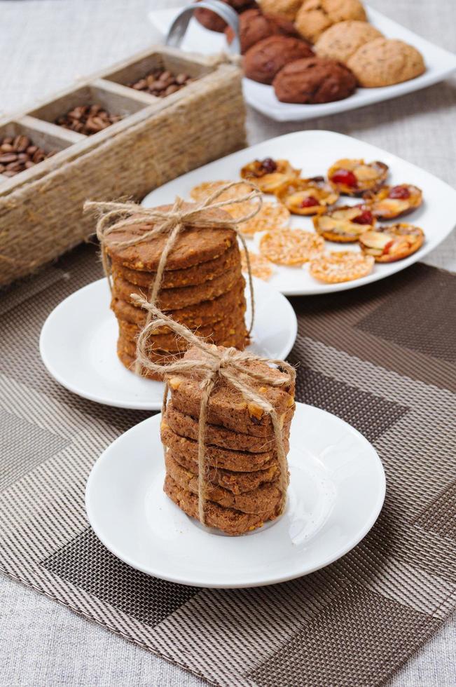 many cookies  on table photo