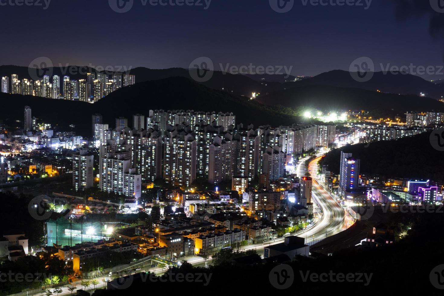 the spectacular night view of Anyang. photo