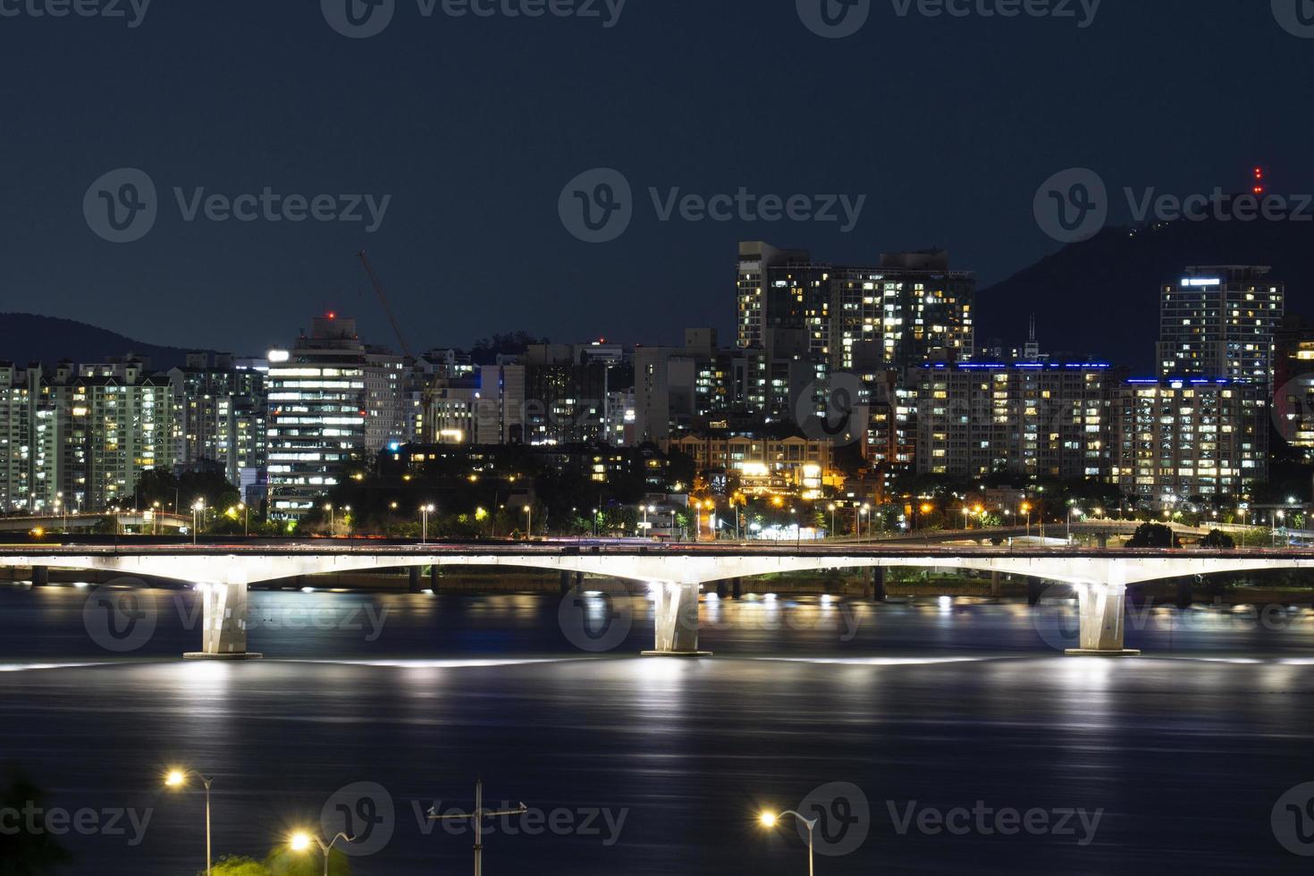the night view of Seoul photo