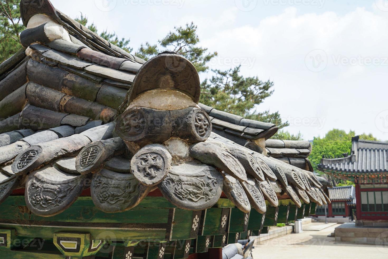 a traditional house in Seoul, Korea photo