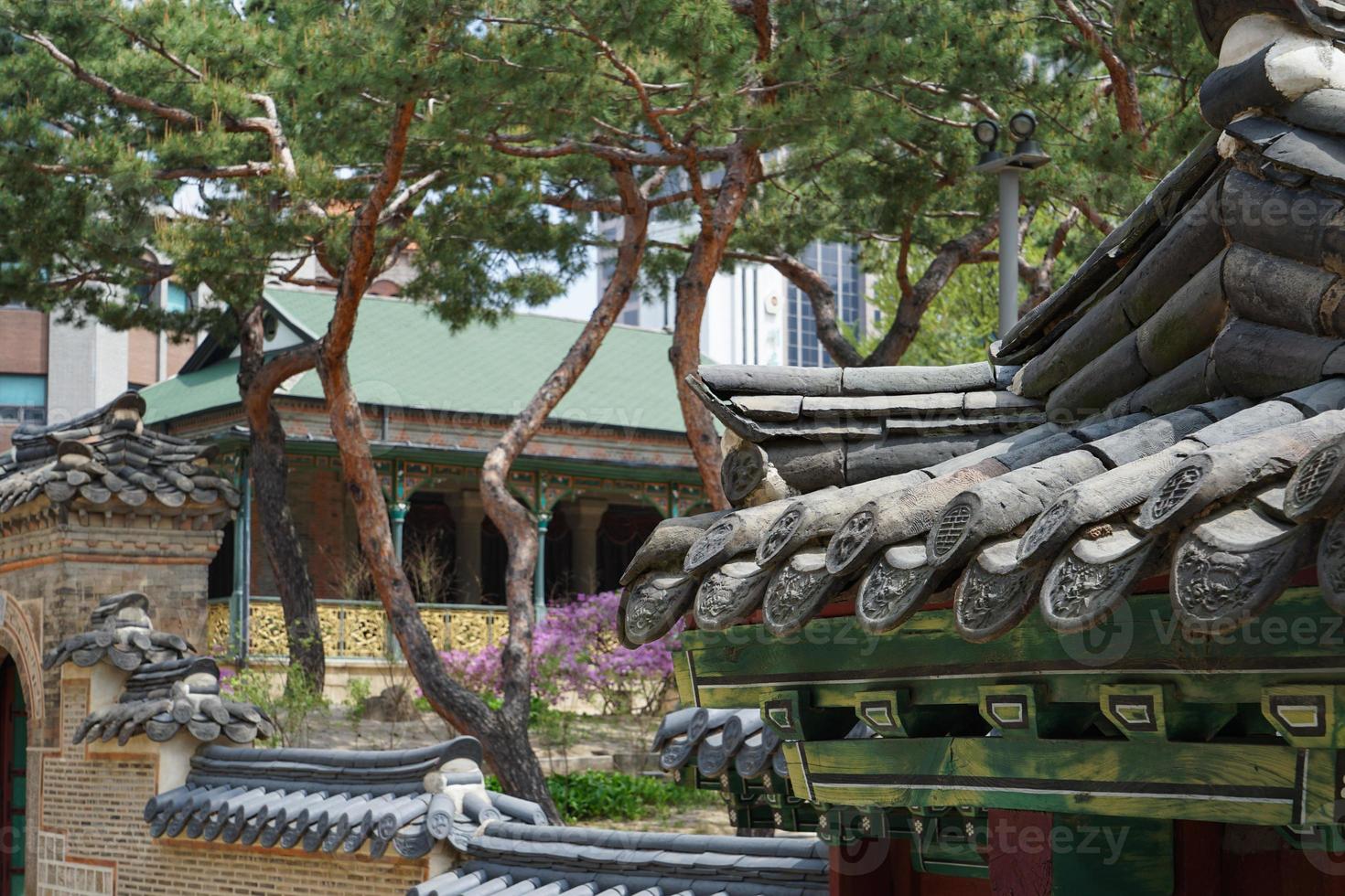 a traditional house in Seoul, Korea photo