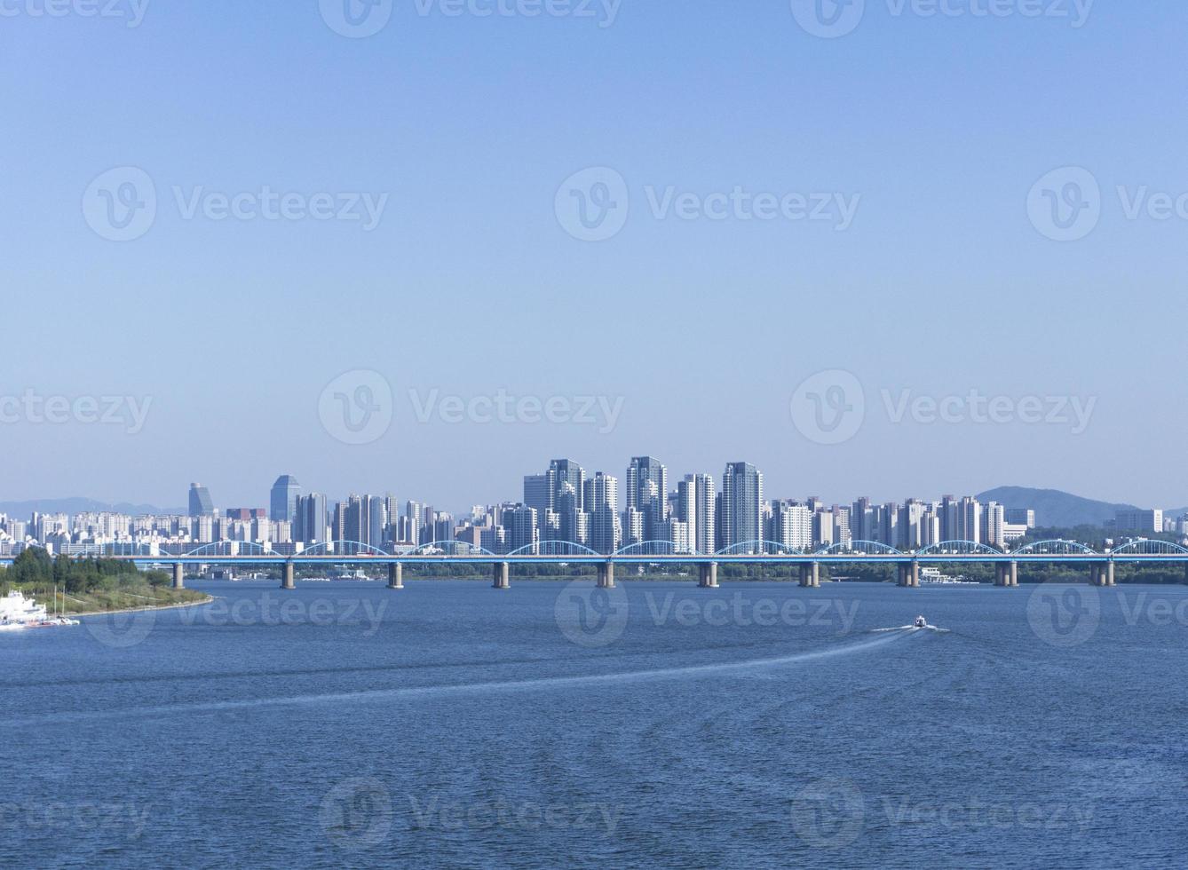 The boat forms a striking object in the landscape. photo
