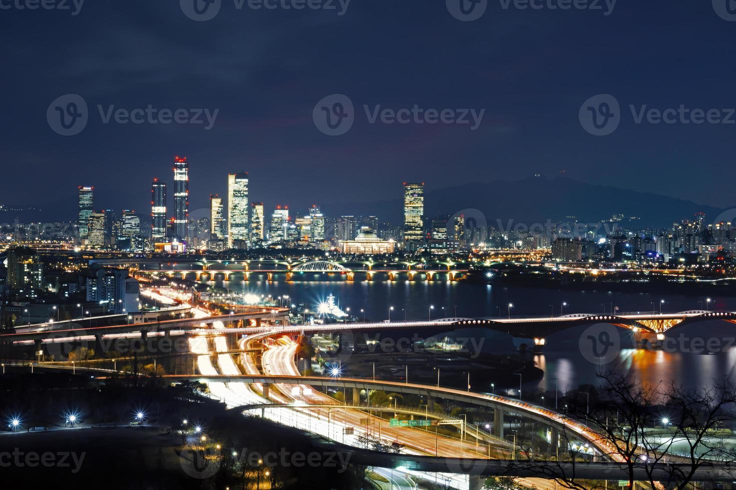 the night view of Seoul and Yeouido photo