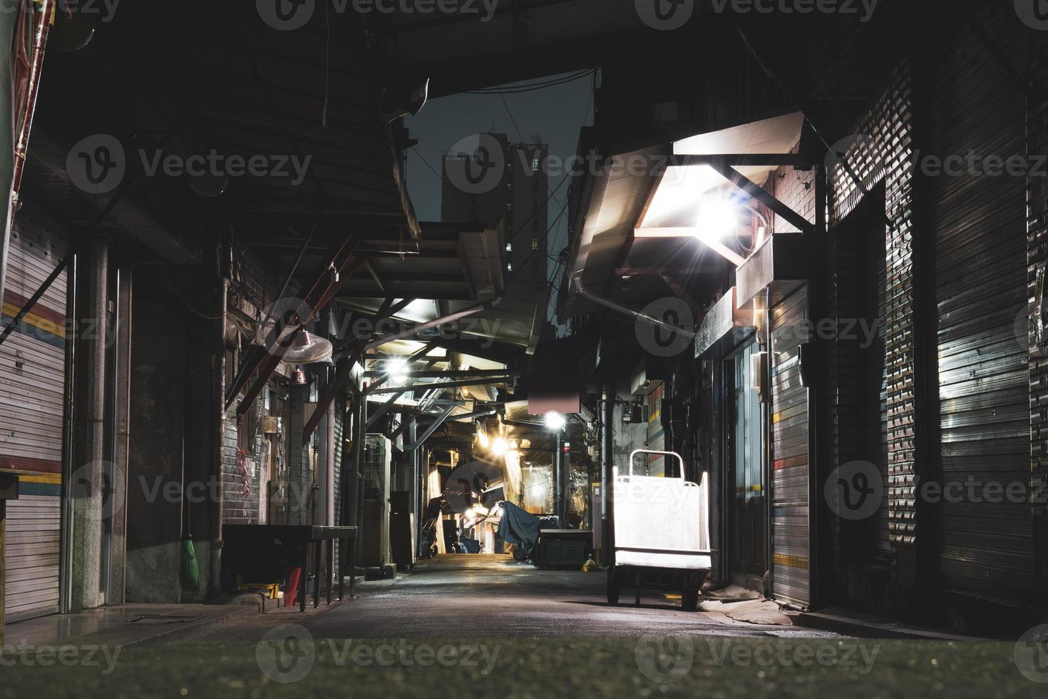 Seoul Alley Scenery in the Evening Time photo