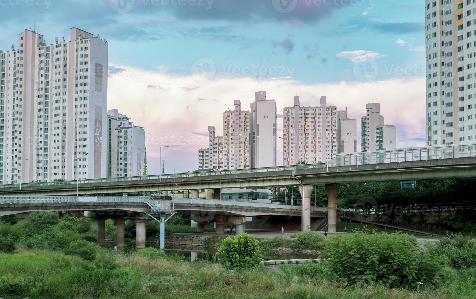 View of Anyang City, Gyeonggi-do, Korea photo